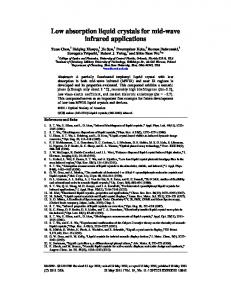 Low absorption liquid crystals for mid-wave infrared applications