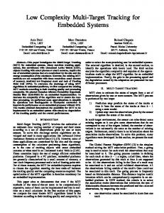 Low Complexity Multi-Target Tracking for Embedded ... - IEEE Xplore