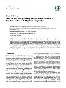Low-Cost and Energy-Saving Wireless Sensor Network for Real-Time