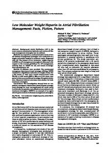 Low Molecular Weight Heparin in Atrial Fibrillation ... - Springer Link