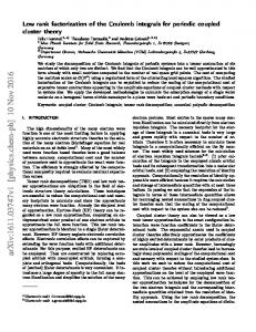 Low rank factorization of the Coulomb integrals for periodic coupled ...