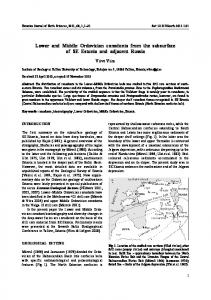 Lower and Middle Ordovician conodonts from the subsurface of SE ...