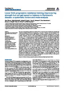 Lower limb progressive resistance training ... - Semantic Scholar