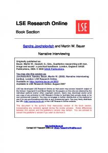 LSE Research Online - CiteSeerX