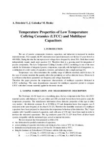 (LTCC) and Multilayer Capacitors