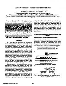 LTCC compatible ferroelectric phase shifters - IEEE Xplore