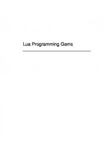 Lua Programming Gems
