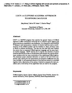 LUCY: A CLIFFORD ALGEBRA APPROACH TO