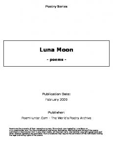 Luna Moon - poems - - PoemHunter.Com