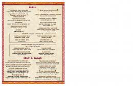 Lunch & Dinner menu