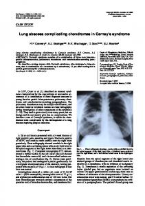 Lung abscess complicating chondromas in ... - Semantic Scholar