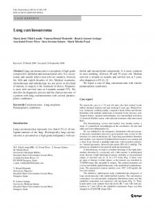 Lung carcinosarcoma - Springer Link