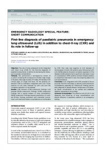 lung ultrasound (LUS) - BIR Publications