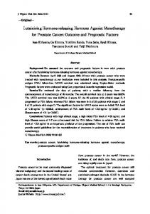 Luteinizing Hormone-releasing Hormone Agonist Monotherapy for ...