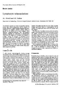 Lymphocyte subpopulations - Europe PMC