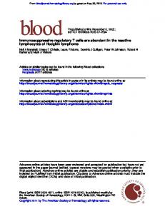 lymphocytes of Hodgkin lymphoma ...