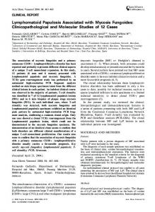 Lymphomatoid Papulosis Associated with Mycosis Fungoides