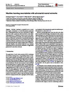 Machine learning uncertainties with adversarial neural networks