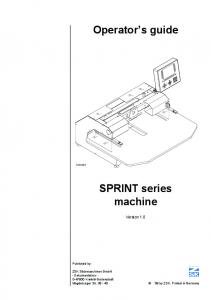 Machines Sprint