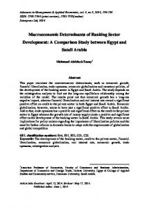 Macroeconomic Determinants of Banking Sector ... - SCIENPRESS Ltd