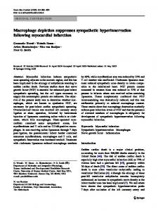 Macrophage depletion suppresses sympathetic ... - Semantic Scholar