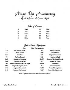 Mage: The Awakening - Meetup