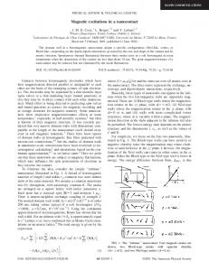 Magnetic excitations in a nanocontact