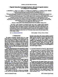 Magnetic fluctuations in topological insulators with ordered magnetic ...