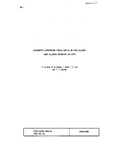 MAGNETIC HYPERFINE FIELD ON Ta IN THE