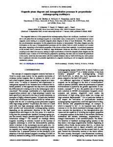 Magnetic phase diagram and demagnetization processes in