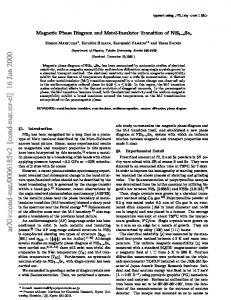 Magnetic Phase Diagram and Metal-Insulator Transition of NiS2-xSex