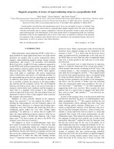 Magnetic properties of arrays of superconducting strips in a ... - UiO