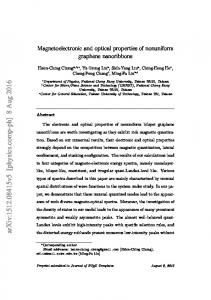Magnetoelectronic and optical properties of nonuniform graphene ...