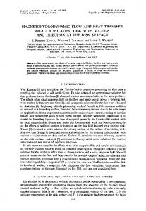 magnetohydrodynamic flow and heat transfer about a rotating disk