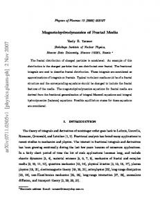 Magnetohydrodynamics of Fractal Media