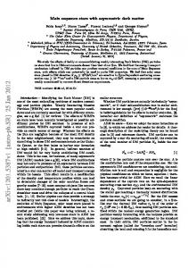 Main sequence stars with asymmetric dark matter