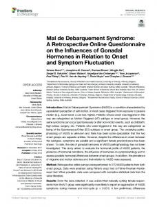 Mal de Debarquement Syndrome