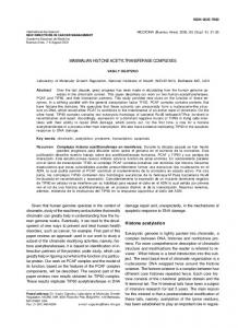 MAMMALIAN HISTONE ACETYLTRANSFERASE COMPLEXES ...