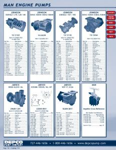 MAN ENGINE PUMPS - Depco Pump Company