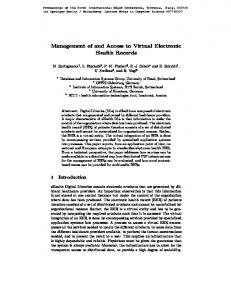 Management of and Access to Virtual Electronic ...