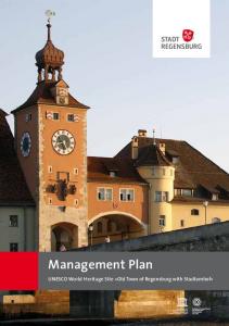 Management Plan - Stadt Regensburg