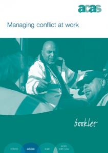 Managing Conflict at Work Text