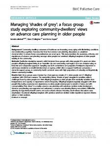 Managing 'shades of grey': a focus group study ... - Semantic Scholar