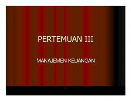 MANAJEMEN KEUANGAN - File UPI