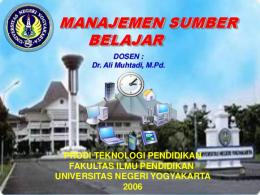 MANAJEMEN SUMBER BELAJAR.pdf - Staff UNY - Universitas ...