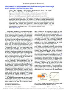 Manipulation of magnetization states of ferromagnetic ...