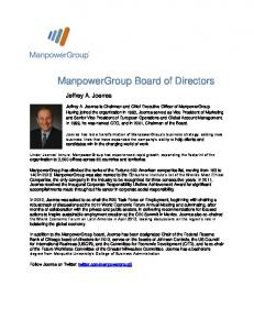 ManpowerGroup Board of Directors