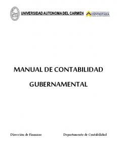 MANUAL DE CONTABILIDAD GUBERNAMENTAL