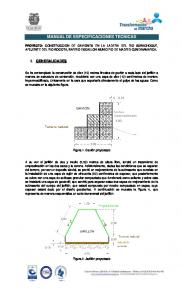 MANUAL DE ESPECIFICACIONES TECNICAS