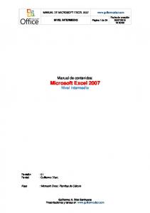 Manual de Excel 2007